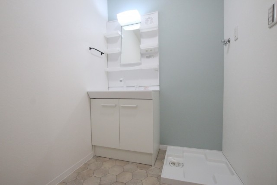 洗面所のようす。