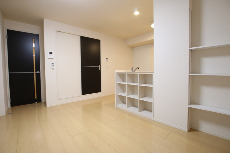 リビングにはたくさん収納スペースが！