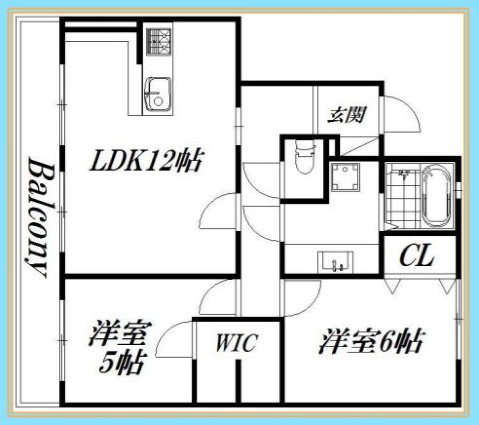 コーヒーの香りが漂うの間取り図