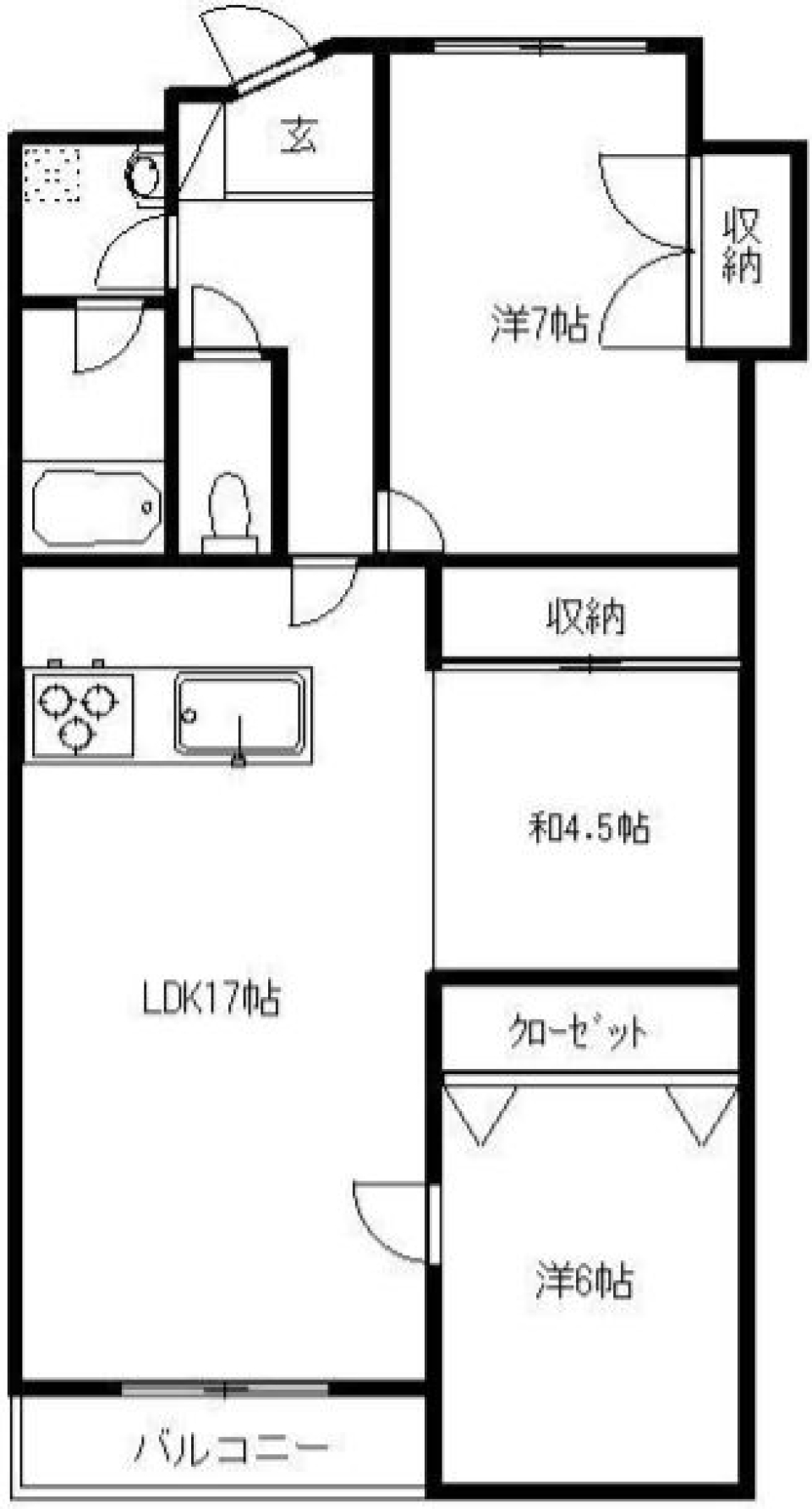 和洋折衷の間取り図