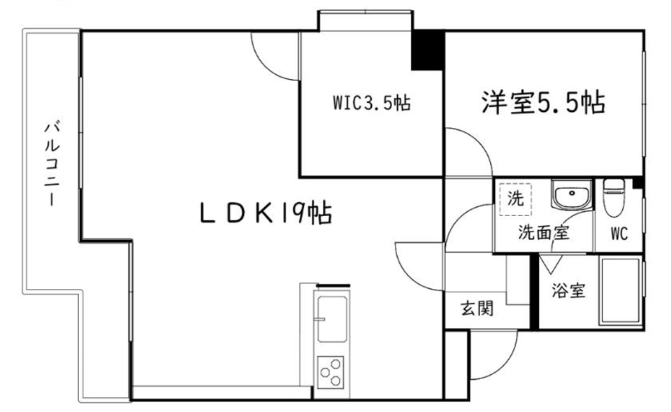 大人ブラウンの間取り図