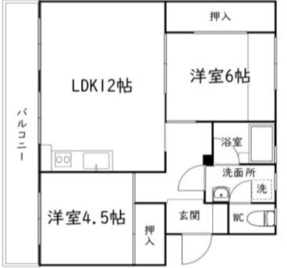 優しい雰囲気に包まれての間取り図
