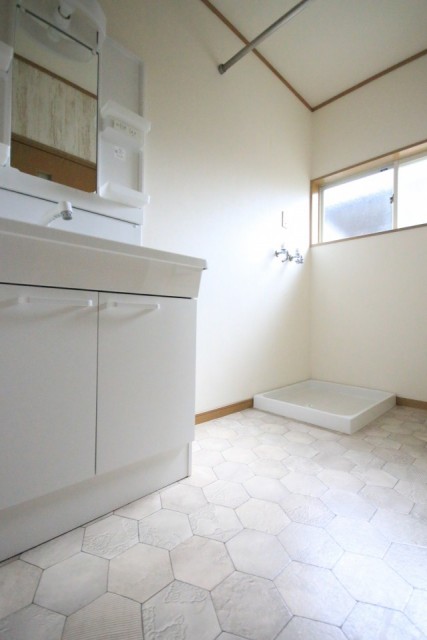 洗面脱衣場と洗濯機置場