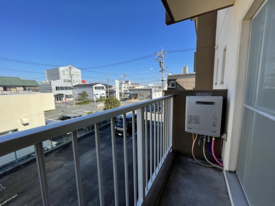 5.5帖洋室側のバルコニー