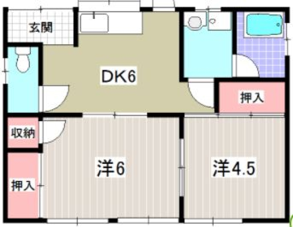 お手軽戸建て♪の間取り図
