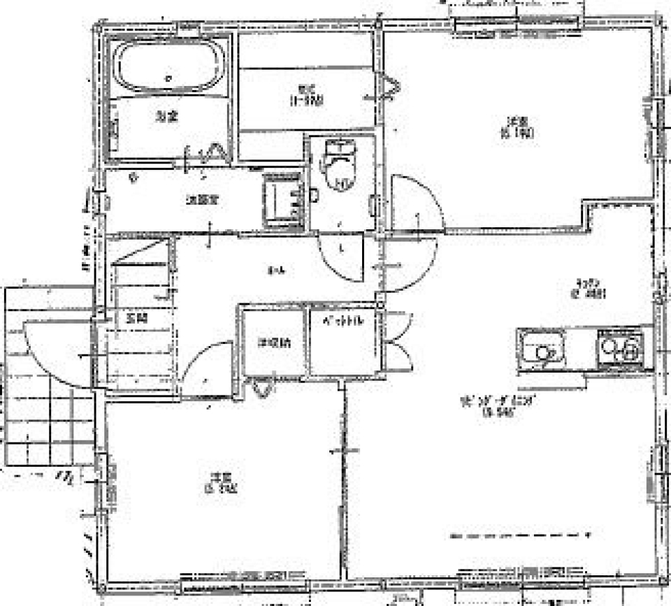 愛犬と共に「平屋住宅」で&hellip;の間取り図