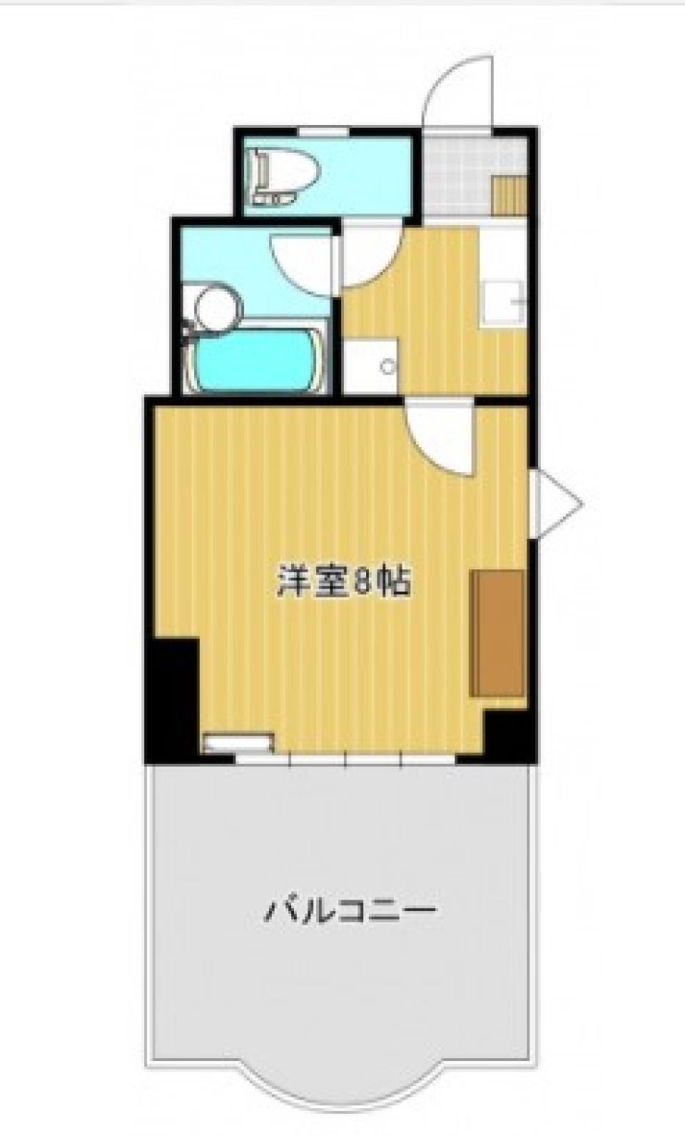【リノベ物件】バルコニーが広すぎる件についての間取り図