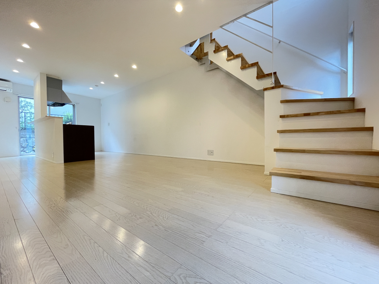 LDKに階段があるので家族が顔を合わせられる