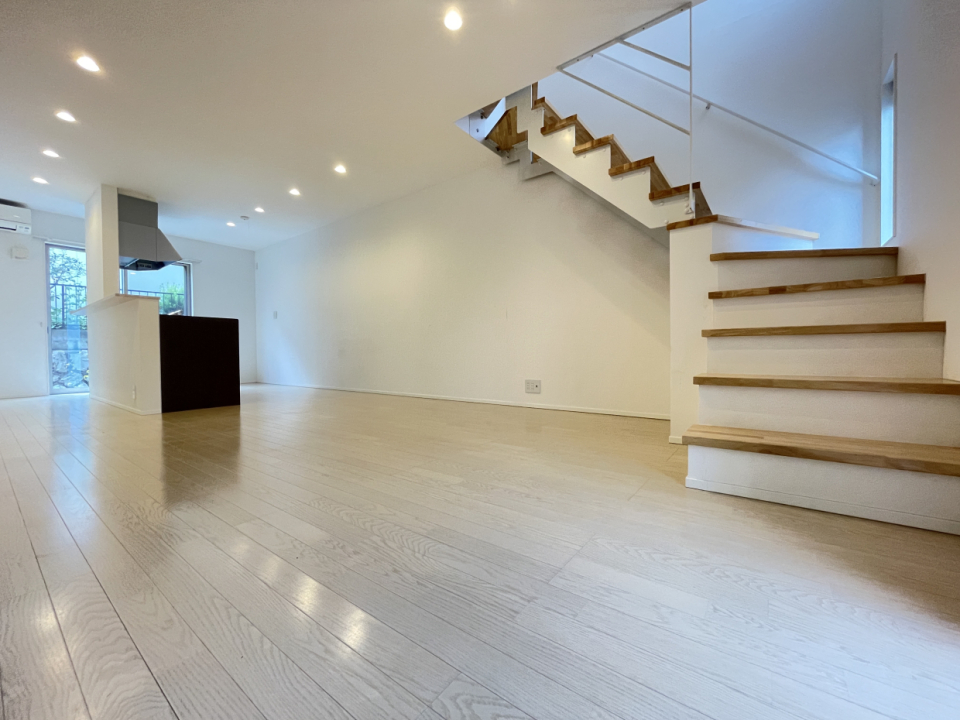 LDKに階段があるので家族が顔を合わせられる