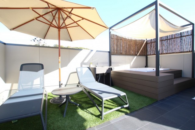 バリのプライベートビーチにいるかのよう。