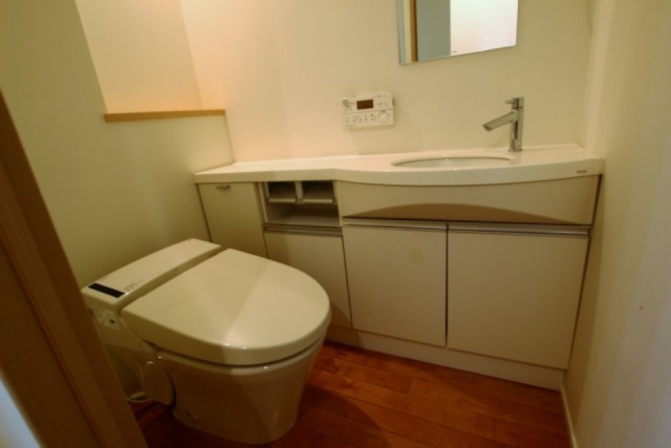 お手洗いはホテルみたい。