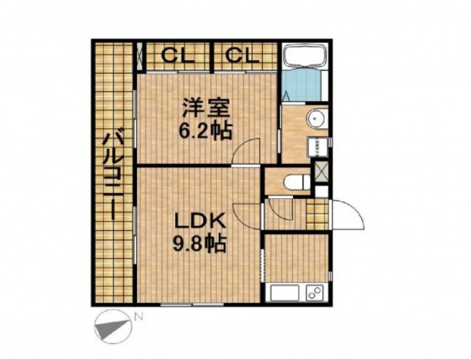 白ときどきブルー・・・の間取り図