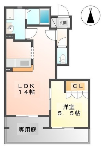 専用庭付き！