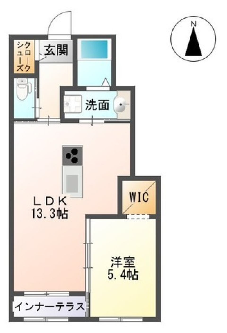 愛するペットと過ごす、STYLISH LIFEの間取り図
