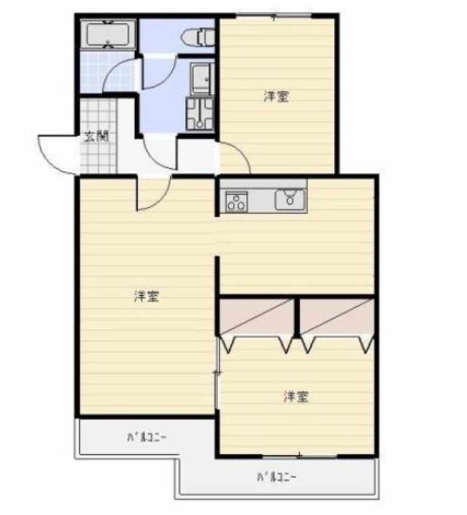 【リノベ物件】ラッキーカラーはORANGEの間取り図