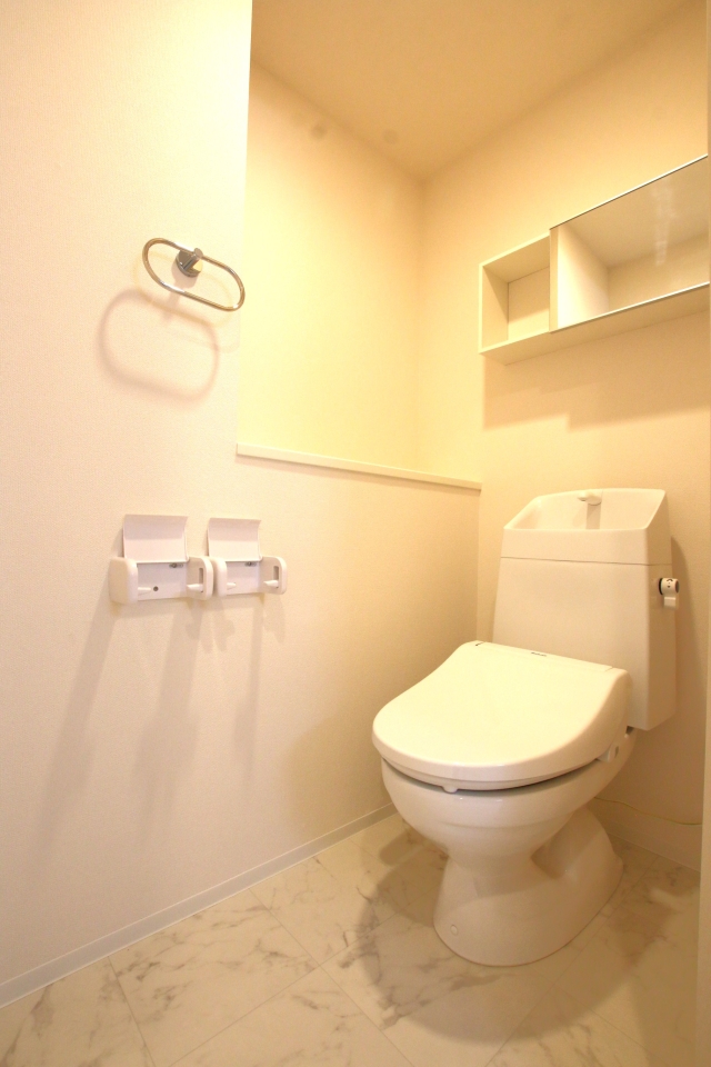 トイレは温水洗浄便座です