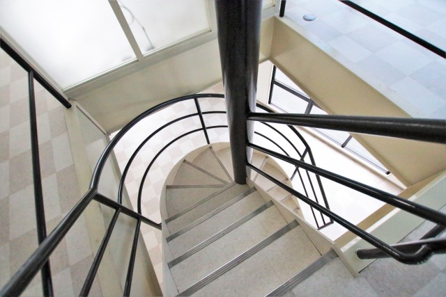 階段上からの景色。