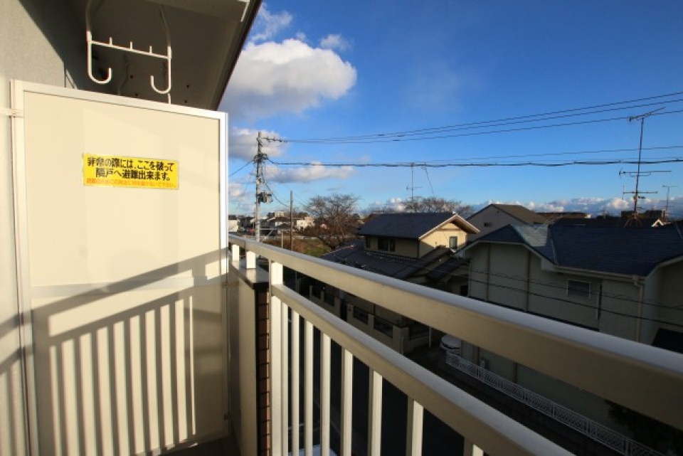 眺めのいいバルコニー。