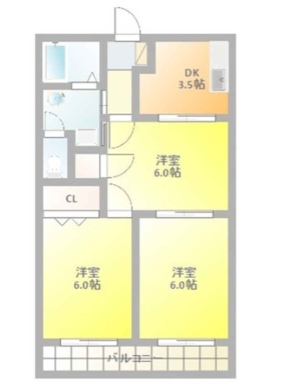 こだわりはBATH ROOMの間取り図
