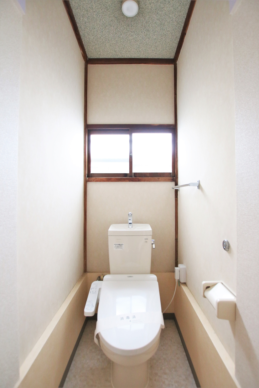 安心してください。トイレも綺麗です
