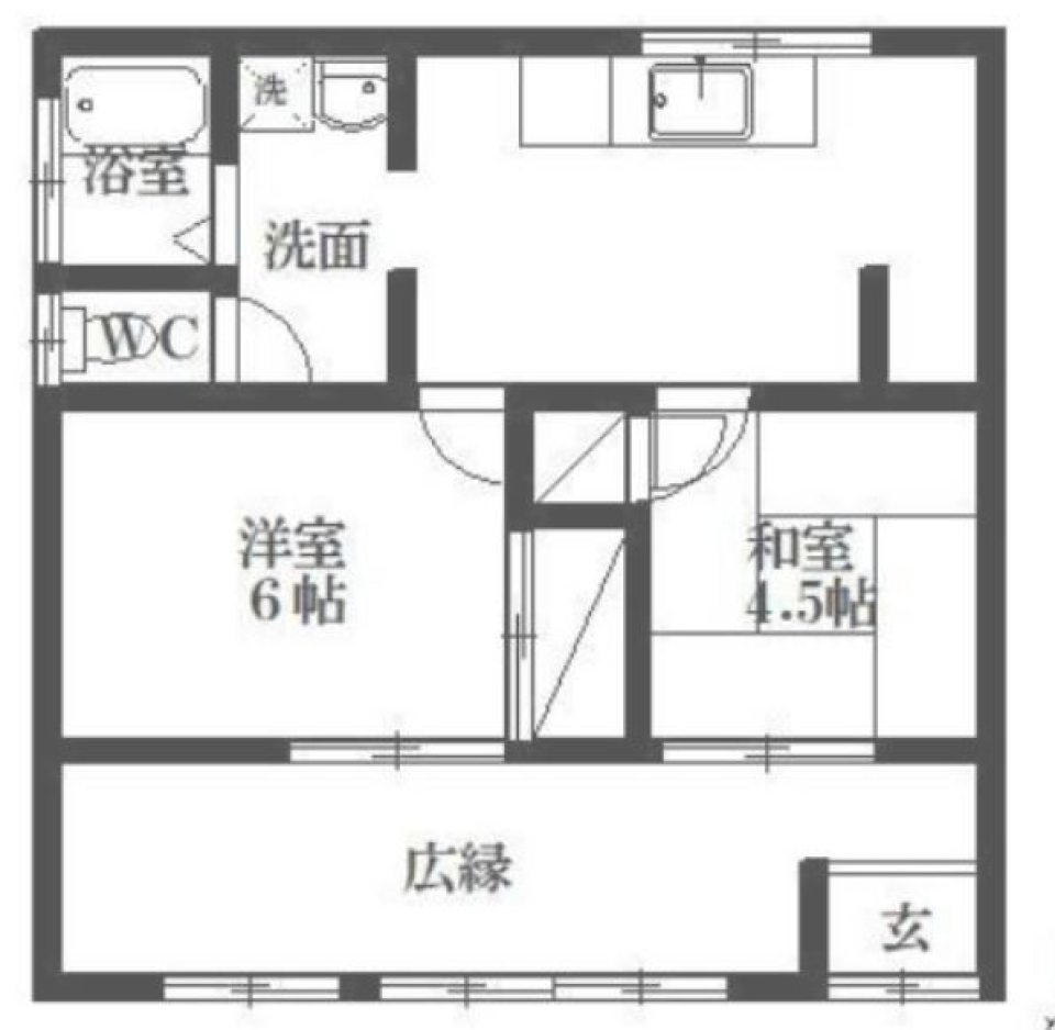 縁側でのんびり、ごろごろ［戸建］の間取り図