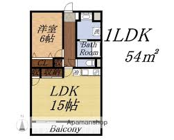 間取りは1LDK 