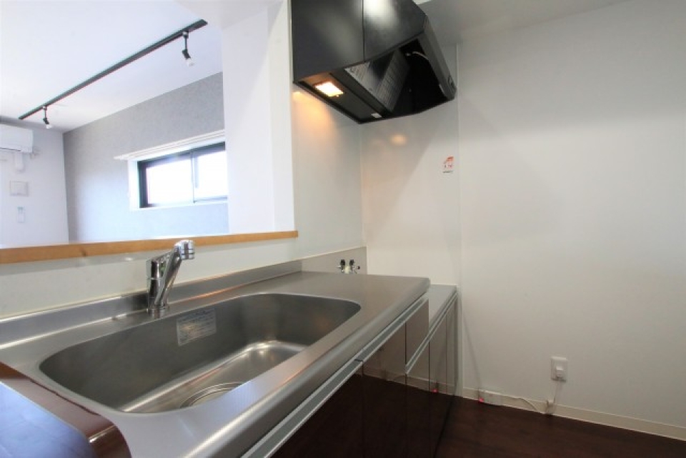 カウンタータイプのキッチン。