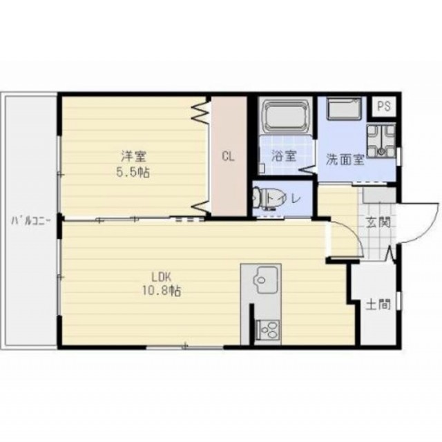 間取り図（1LDK）　