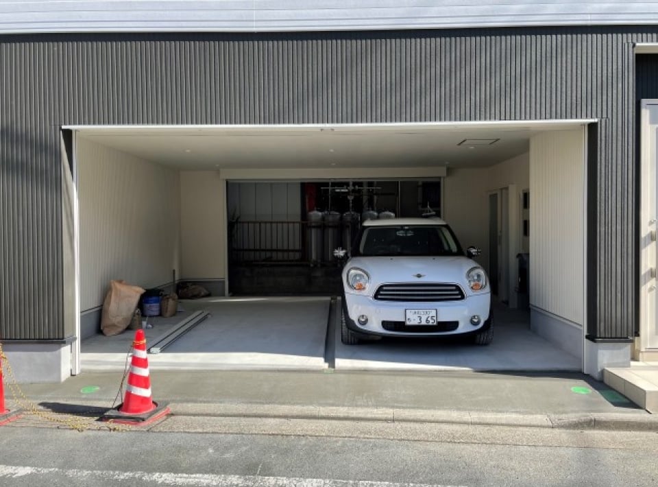 駐車はこちら。