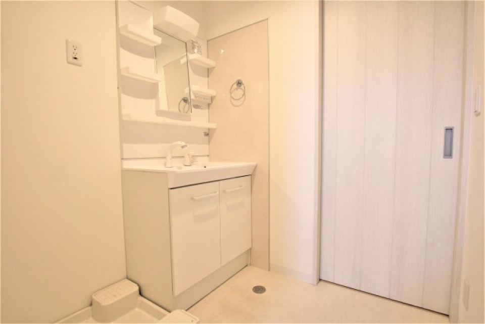 清潔感のある洗面脱衣室