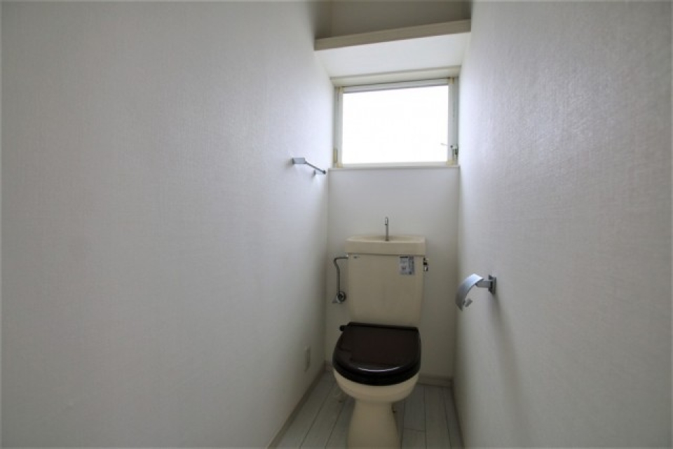 バイカラーのトイレット。