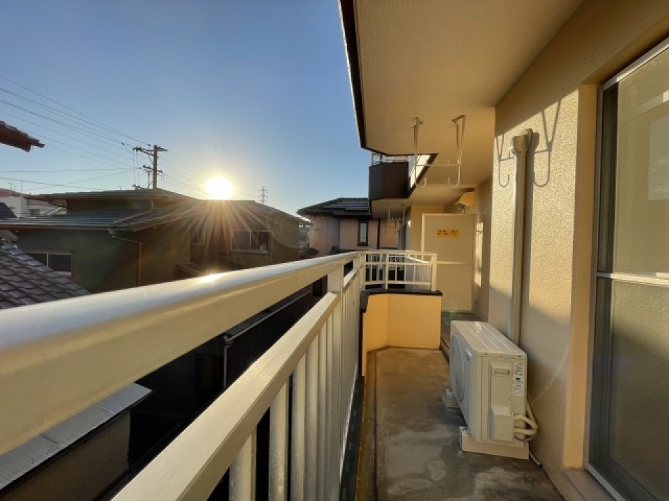 バルコニー。外の空気に触れてリフレッシュ！