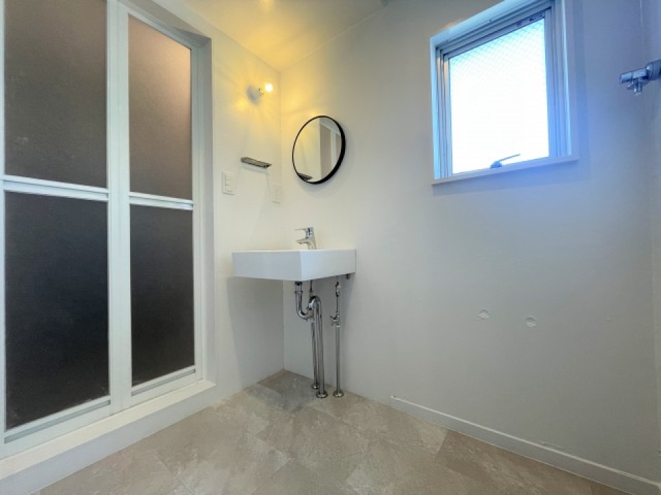 洗面脱衣所の様子。