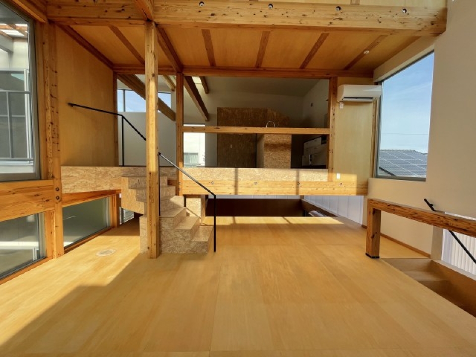 2階のホールです。LDKと合わせると35帖オーバーのとんでもない大空間。