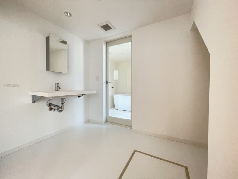 サニタリールームにも生活感は感じさせません