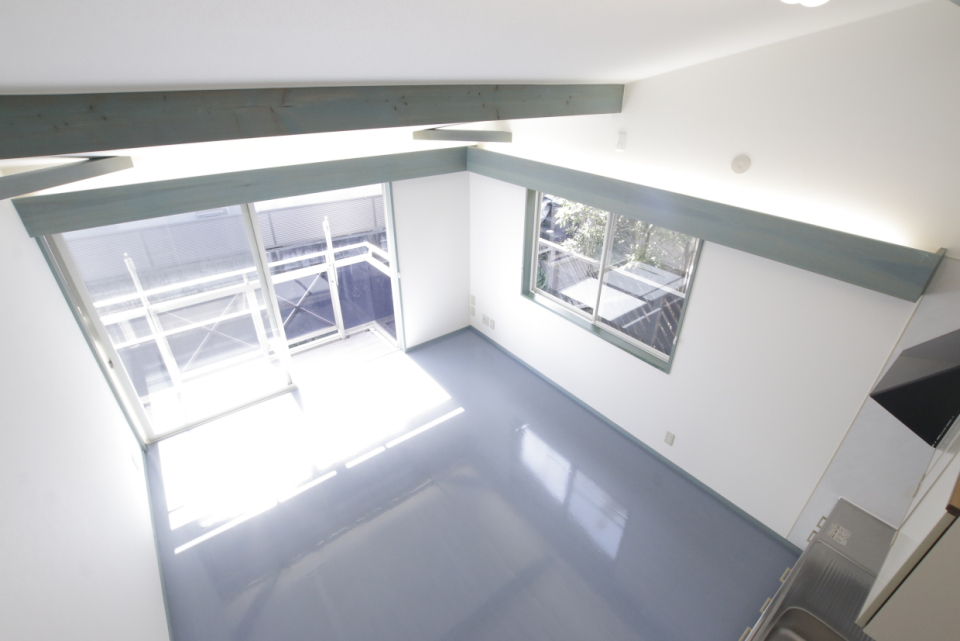 ロフトからの眺め。高いですね