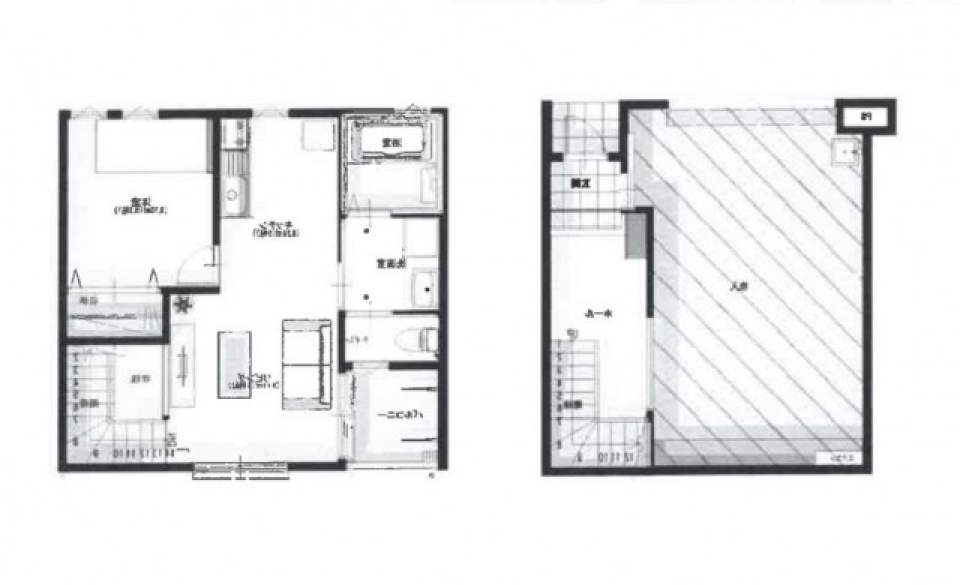 ワンランク上のガレージハウスの間取り図