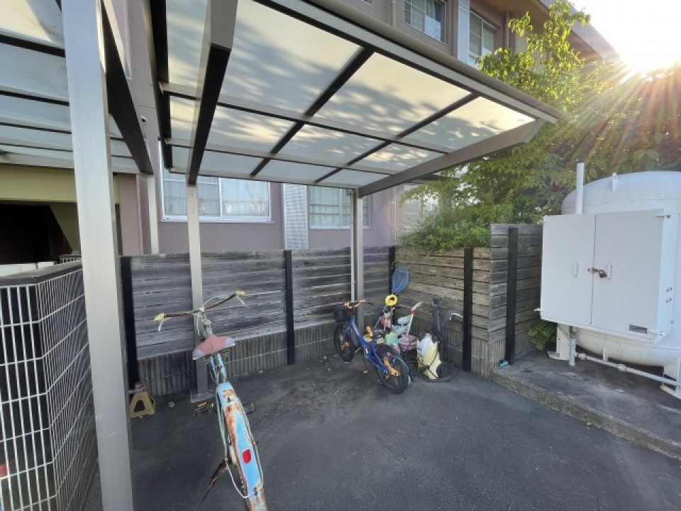 駐輪場もあります。