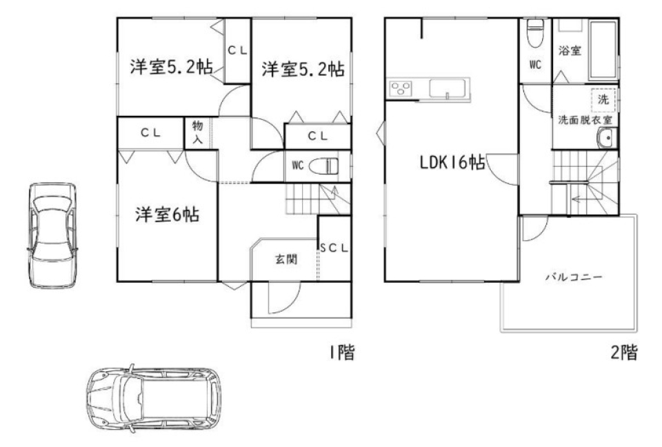 【速報！】浜松市和合町に新築一戸建て賃貸！！の間取り図