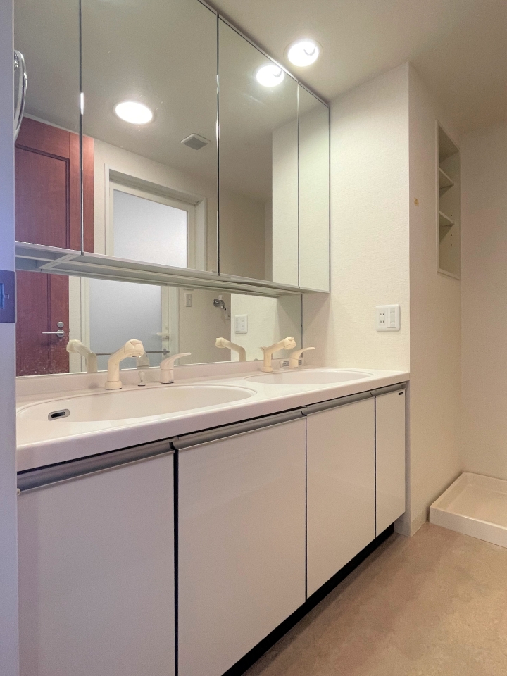 洗面ボウルが2つもついて豪華！