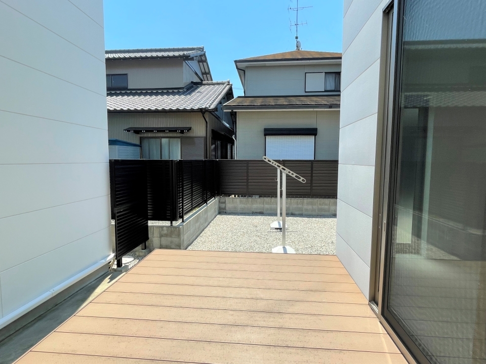 ウッドデッキ。