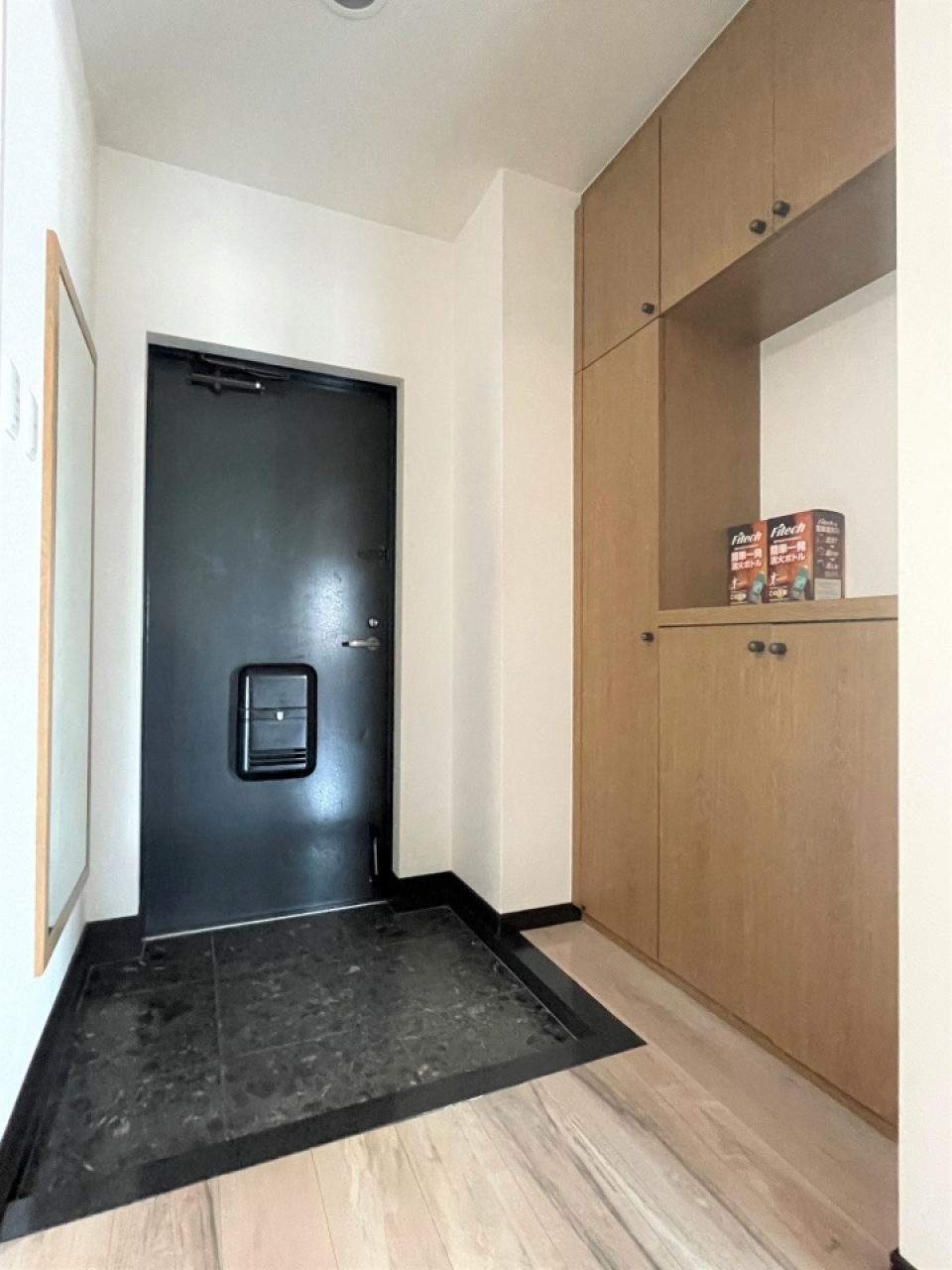 全身鏡がついてます