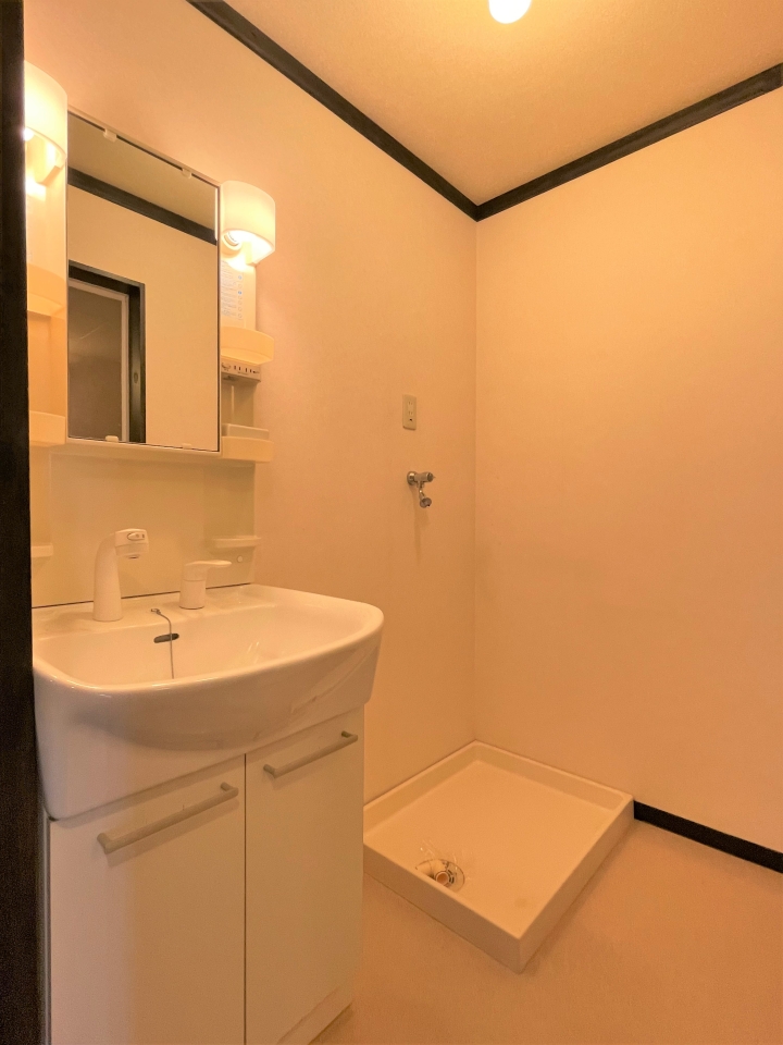 洗面所はシンプルに。