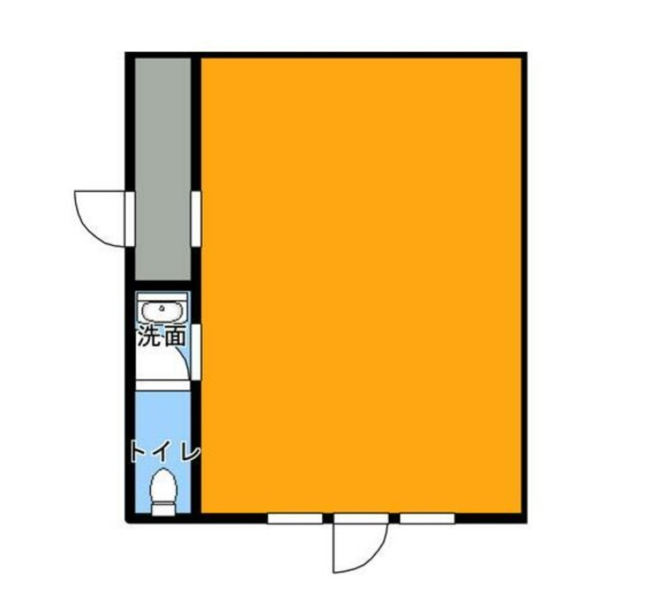 キュートな内装を生かしての間取り図