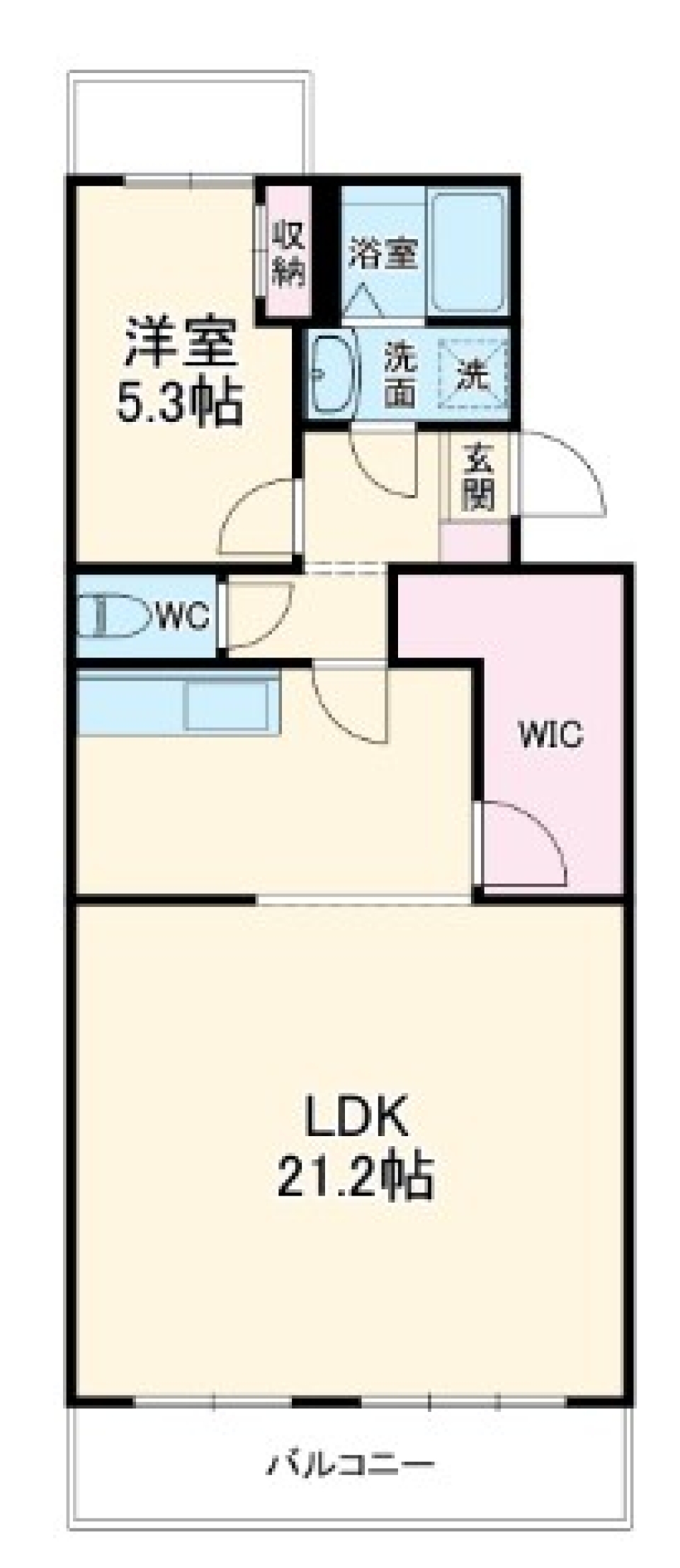 シンプルかつオシャレの間取り図