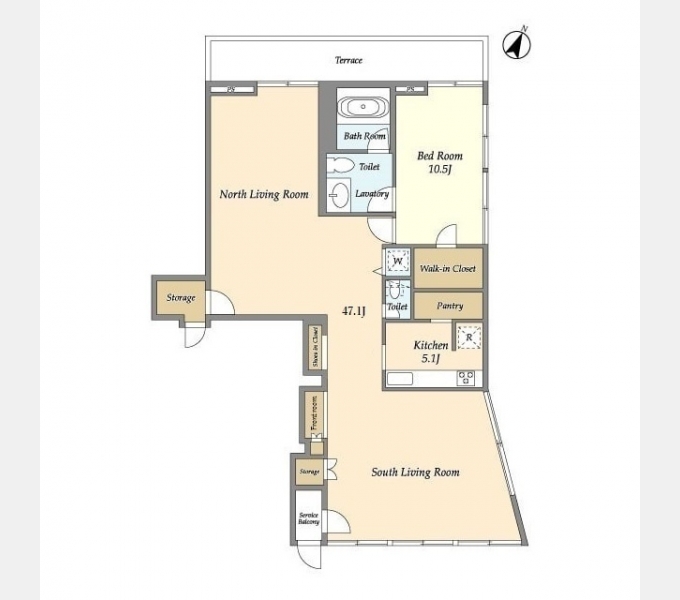 ひと癖ある間取り。
