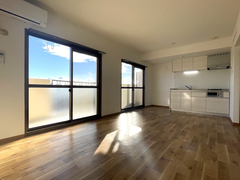 オープンキッチンなので広々としています。