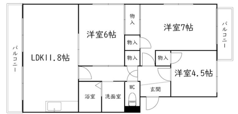 Viewing Balconyの間取り図