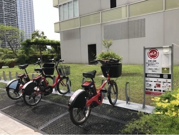 ドコモのバイクシェア。