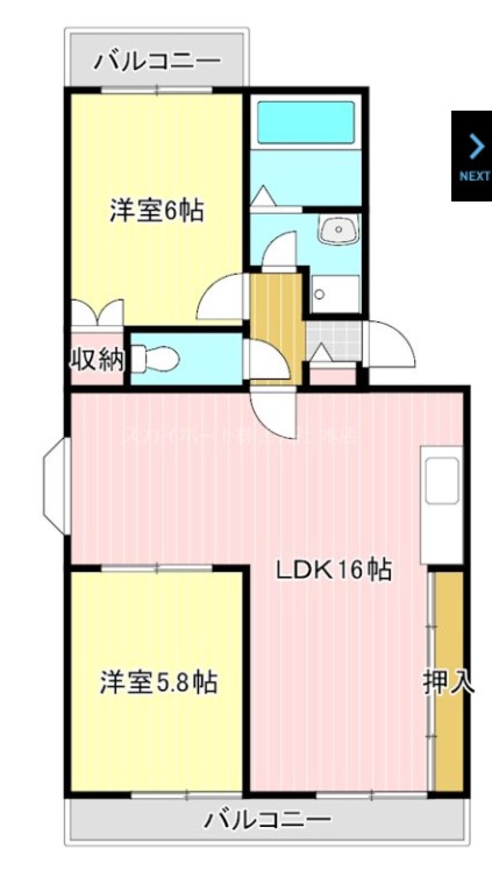 毎日の生活に彩りを！の間取り図